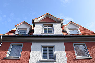 Fassadenanstrich in der Grotestraße, Dortmund Hörde 4